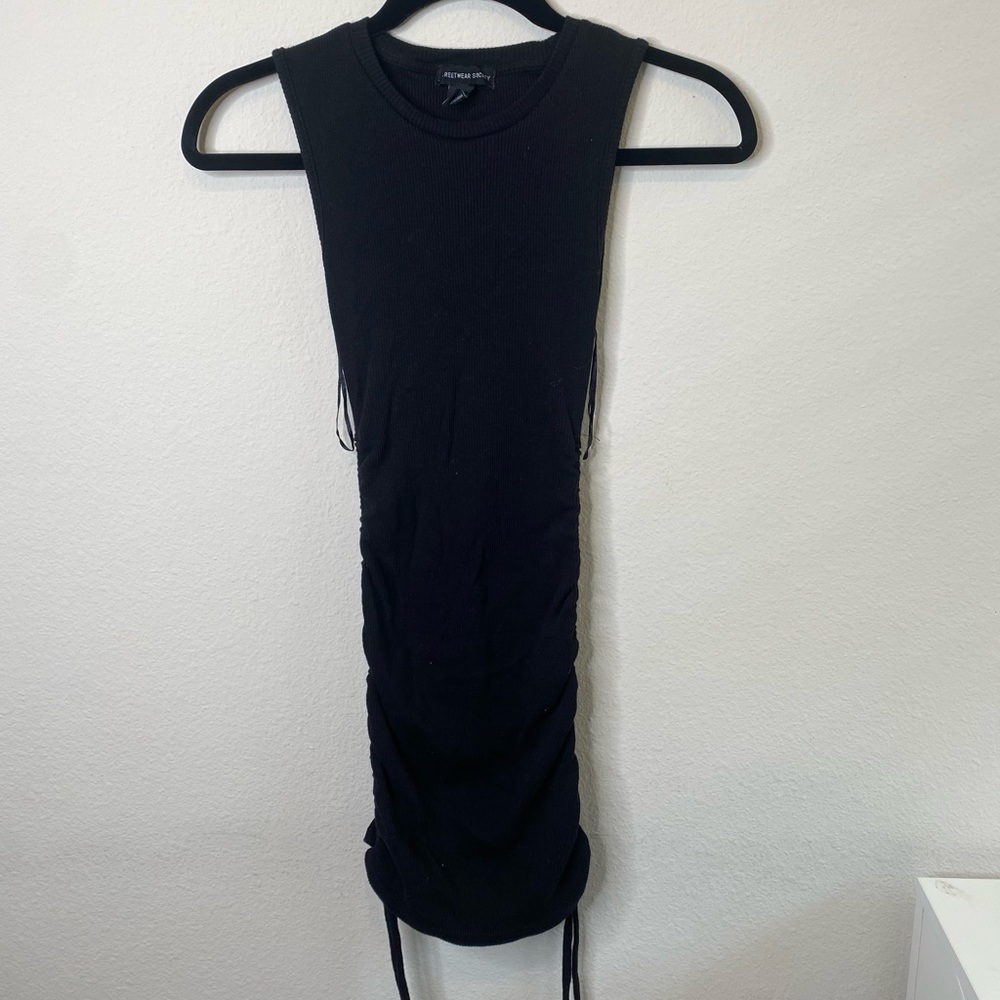 Black mini dress